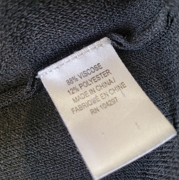 Milly Womens Size Lg. LBD Little Black Dress. Deep Front and Back V. - Picture 10 of 10